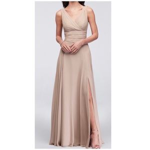 David’s Bridal Biscotti Bridesmaids Dress Long